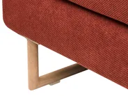 Living Room Set 6 Seater JERSLEV Fabric Red_1013557