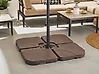 Sonnenschirmfuß CARIA Quadratisch Taupe 9 kg