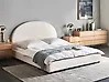 Waterbed Boucle VAUCLUSE 160 x 200 cm (EU King Size) Off-White