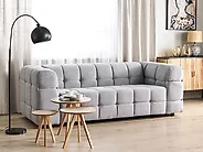 Sofa 3-Sitzer MULLOLA Stoff Hellgrau_1178891