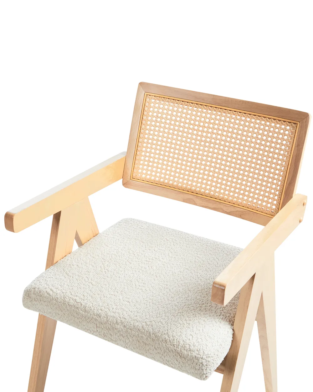 Esszimmerstuhl 2er Set AVA Holz Hellbraun / Beige_975885