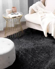 Shaggy Rug CIDE Black 160 x 230 cm_1033884