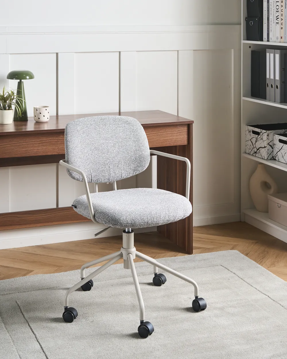 Bürostuhl RIPLEY Stoff Grau