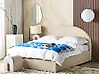 Bett mit Stauraum VAUCLUSE Bouclé Beige 160 x 200 cm