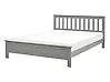 Bett mit Lattenrost Kiefernholz MAYENNE 140 x 200 cm Grau