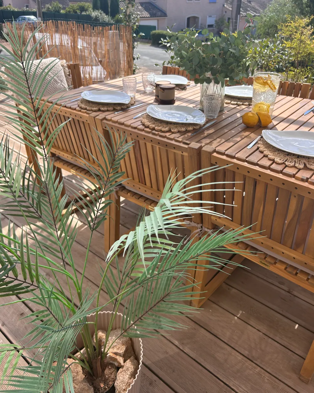 Kunstpflanze ARECA PALM 124 cm Grn - Beliani.de
