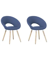 Esszimmerstuhl 2er Set ROSLYN Marineblau_696312