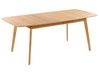 Eettafel uitschuifbaar MADOX Licht eikenhout 150/190 cm 90 cm