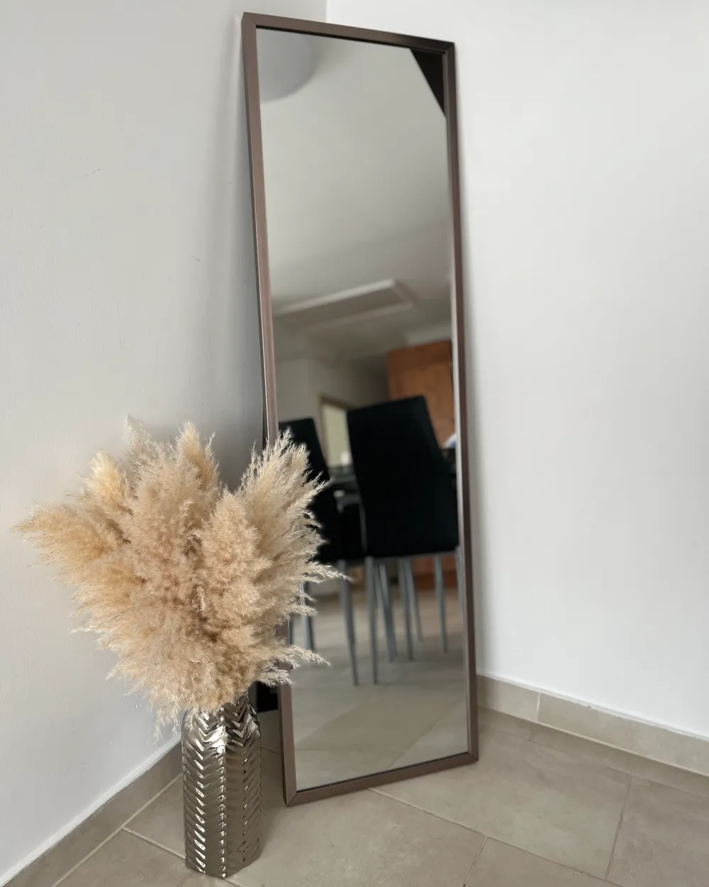 Standspiegel TORCY 140 cm Silber