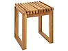 Outdoor Beistelltisch BELLANO 35 cm 40 cm Akazienholz Braun