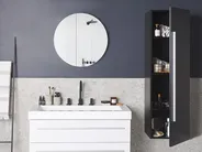 Bathroom Wall Mounted Cabinet MATARO 40 cm Black_788586