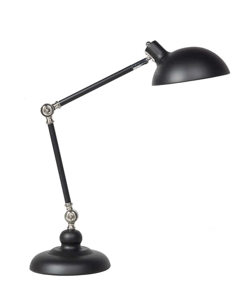 Schreibtischlampe MERAMEC verstellbar Metall Schwarz