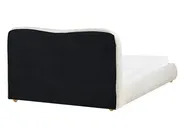 Postelja s prostorom za shranjevanje BLAGNAC Knjižica Kremasto bela 140 x 200 cm_1009266
