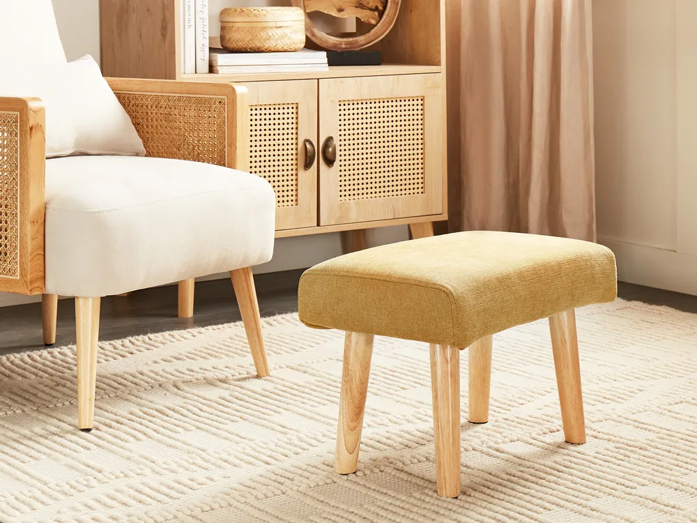 Hocker TAKOMA II Stoff Gelb