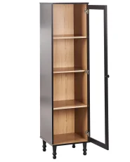 Glass Display Cabinet TINGLEDALE 40 cm Black_949925