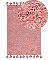 Teppich NIGDE Rot 140 x 200 cm Baumwolle