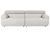 Sofa 3-Sitzer HOVDEN Stoff Cremeweiß