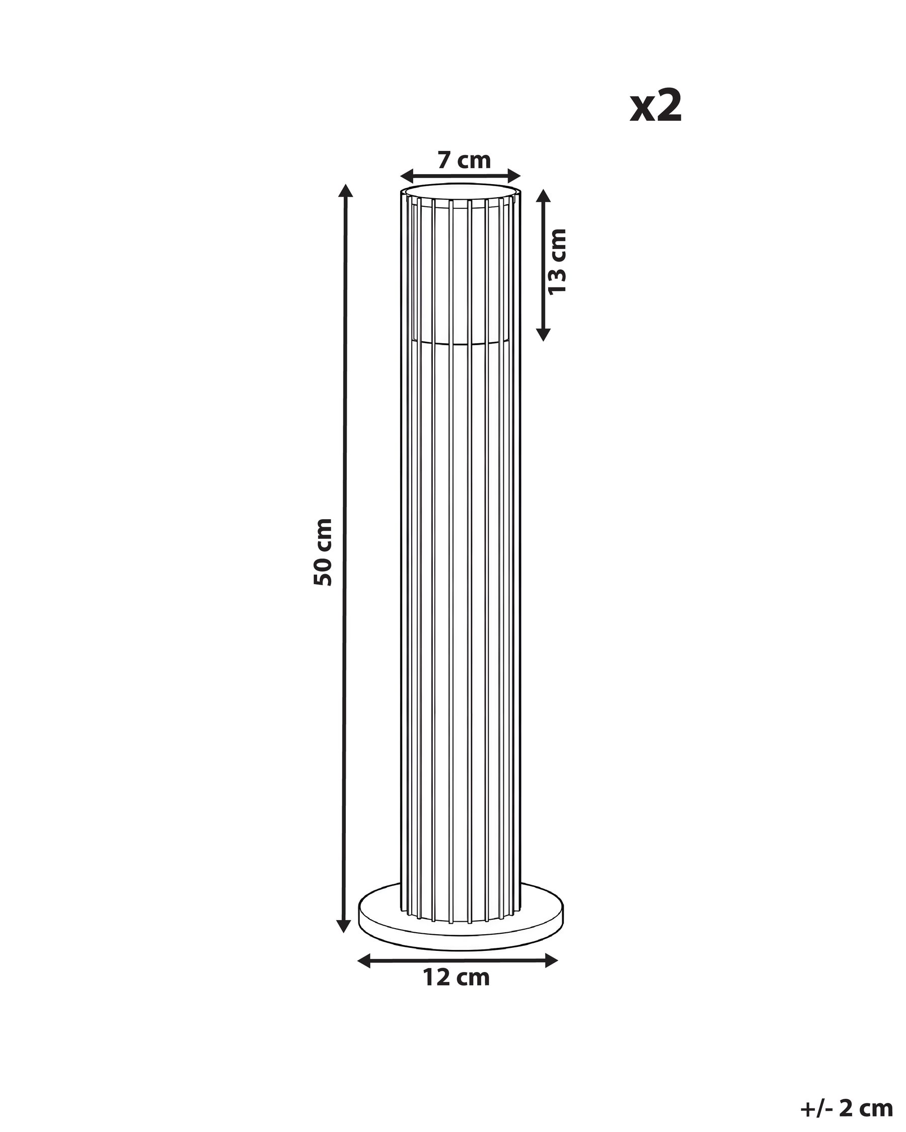 Pollerleuchte 2er Set ERNAN Schwarz_1103794