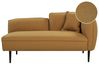 Rechtsseitige Chaiselongue CHEVANNES Bouclé Senfgelb