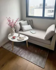 Rug GESI II Light Grey 80 x 150 cm Viscose_1068189