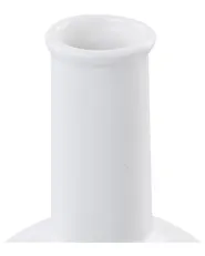 Flower Vase THEBES 22 cm Ceramic White_845395