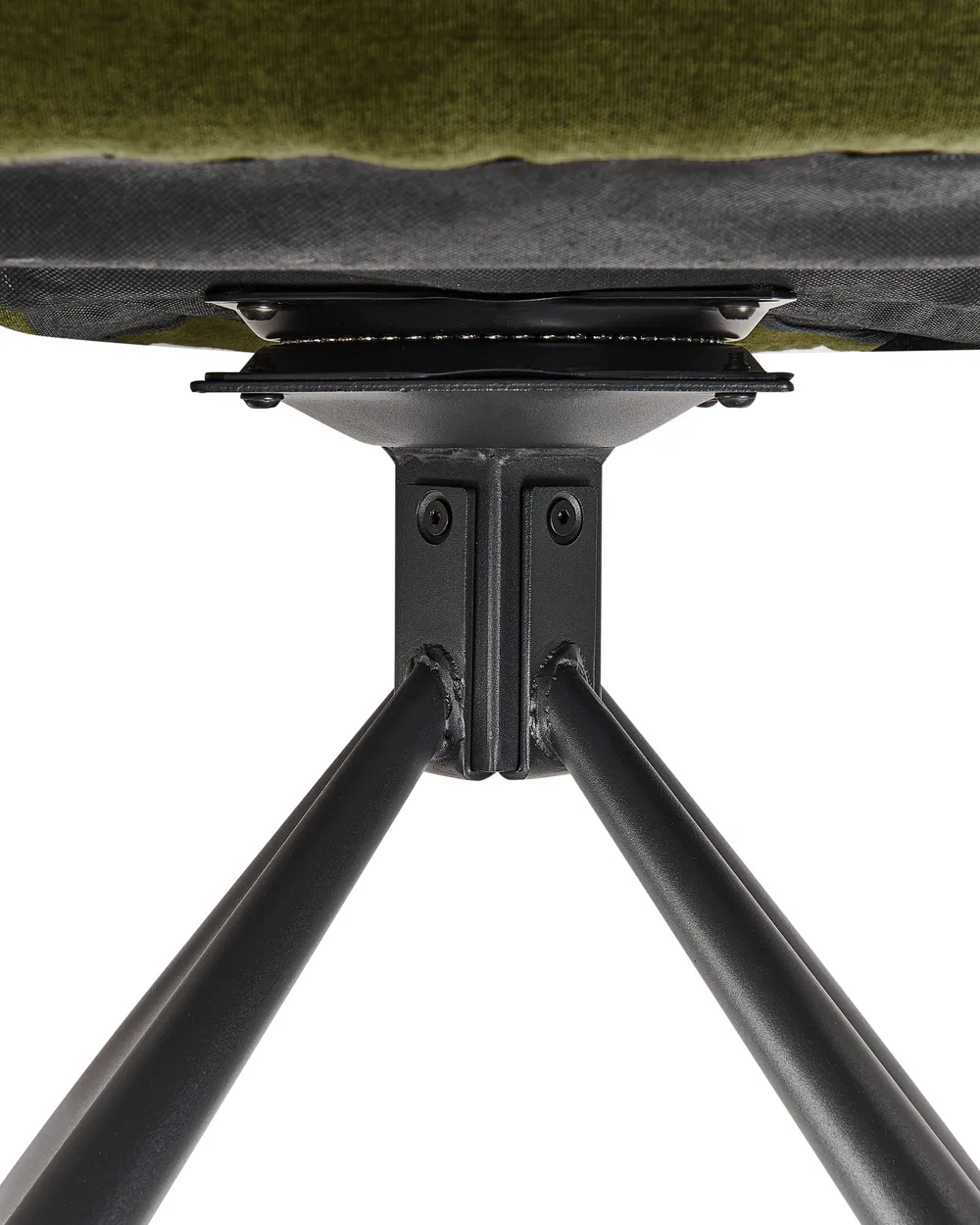 Set of 2 Dining Chairs Swivel SARDOAL Fabric Dark Green_945701