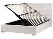 Ottoman Bed ROUEN Fabric Light Beige 140 x 200 cm (EU Double)_996722