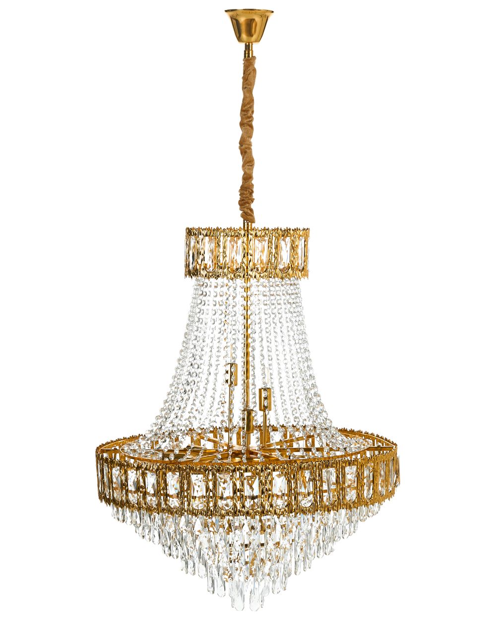 Kronleuchter MEKI Kristall Gold