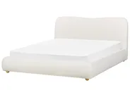 Bett mit Stauraum BLAGNAC Bouclé Cremeweiß 160 x 200 cm_897408