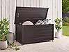 Aufbewahrungsbox CAMPALTO 123 cm 60 cm Metall Dunkelbraun
