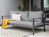 Gartensofa 3-Sitzer KIATO Metall Dunkelgrau