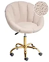 Schreibtischstuhl ANNABELLE Bouclé Beige