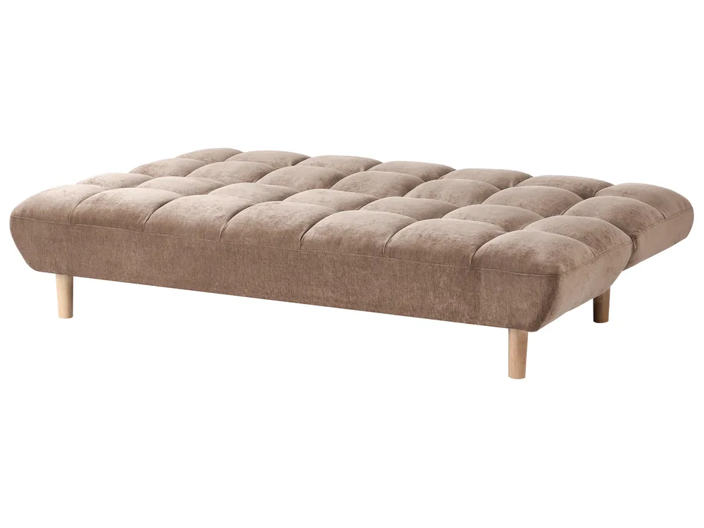 Schlafsofa 2-Sitzer RISOR Stoff Braun_1053556