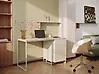 Schreibtisch LEXTON 120 cm x 60 cm mit Schubladen Hellbeige