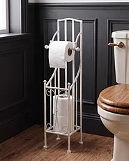 Toilettenpapierhalter BRISA Metall Weiß_1155714