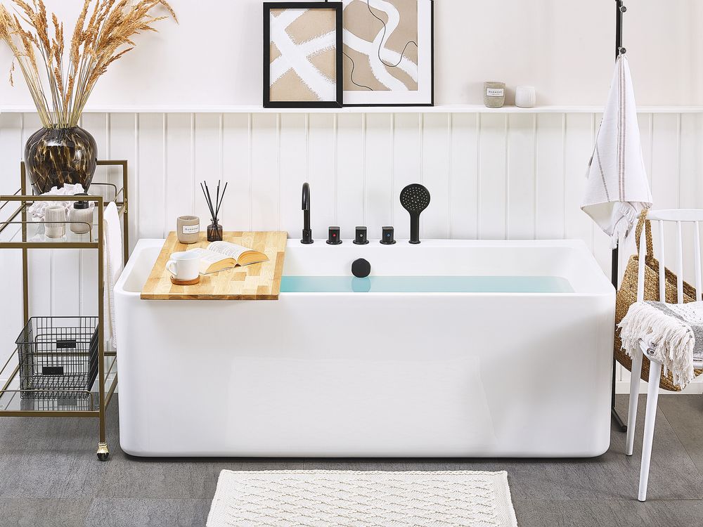 Vorwand-Badewanne QUATRE 170 x 75 cm Weiß