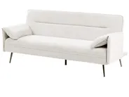 Schlafsofa 3-Sitzer VAYLA Stoff Cremeweiß_1056730