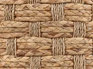 Pouf BASSLET Geflecht Beige_825135