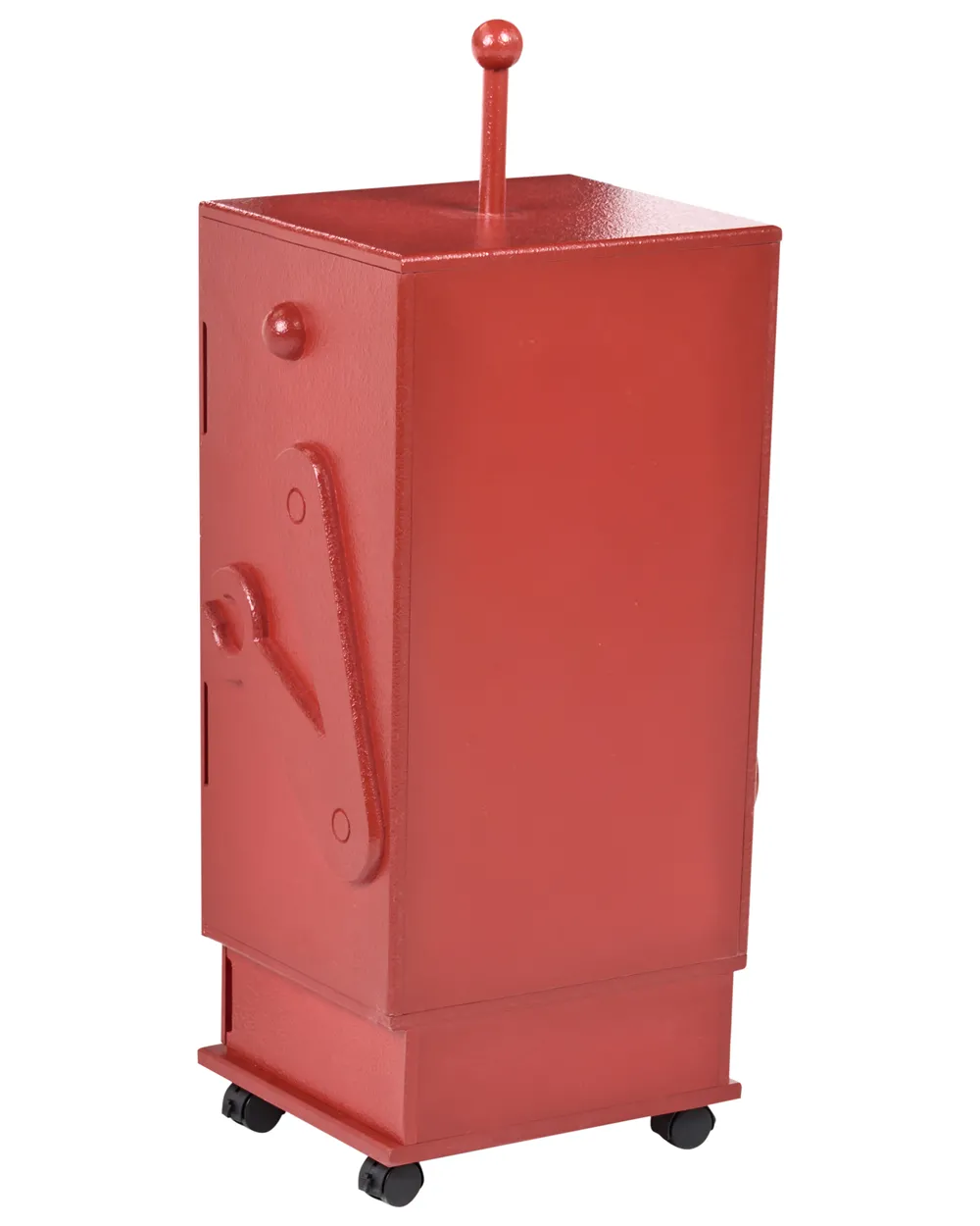 Cabinet EDGAR 89 cm Red with Wheels_1064621