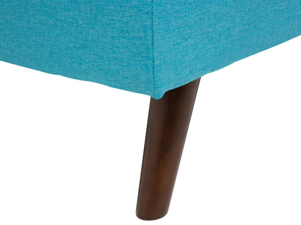 Sofa Bed 3 Seater RONNE Fabric Turquoise_672373
