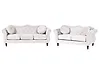 Sofa Set 5-Sitzer SKIEN Samtstoff Hellbeige