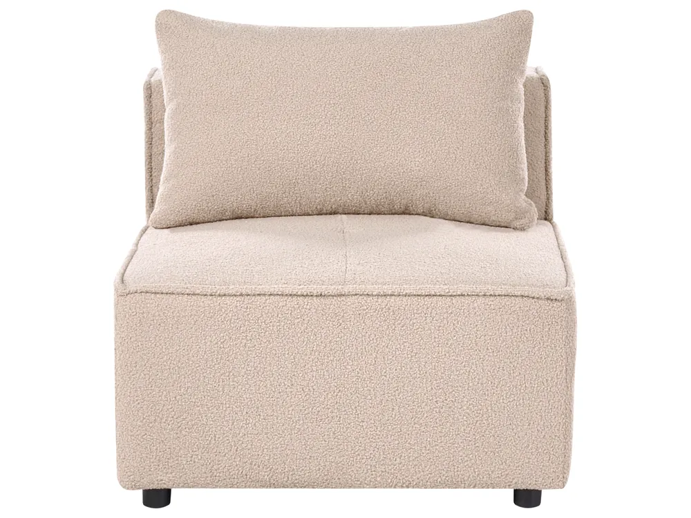 Modul Ecksofa 4-Sitzer AXEBO Bouclé Beige linksseitig_1077250