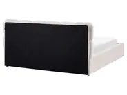 Krevet s prostorom za pohranu BASTON Tkanina Svijetlo bež 160 x 200 cm_1055395