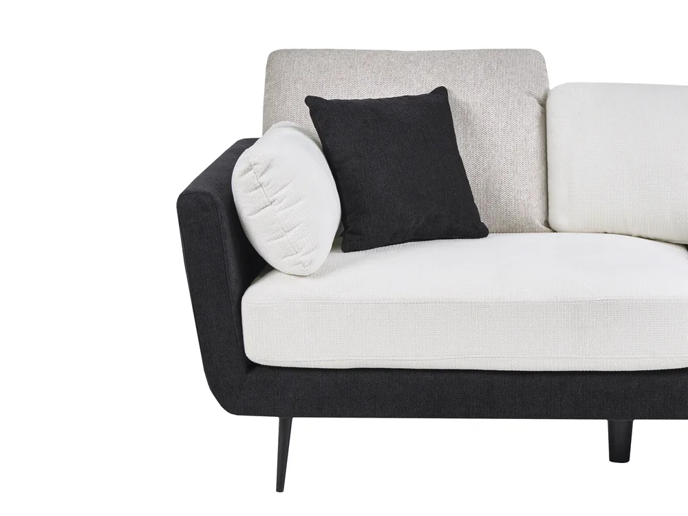 Sofa 3-Sitzer BOLGA Stoff Schwarz_1075154