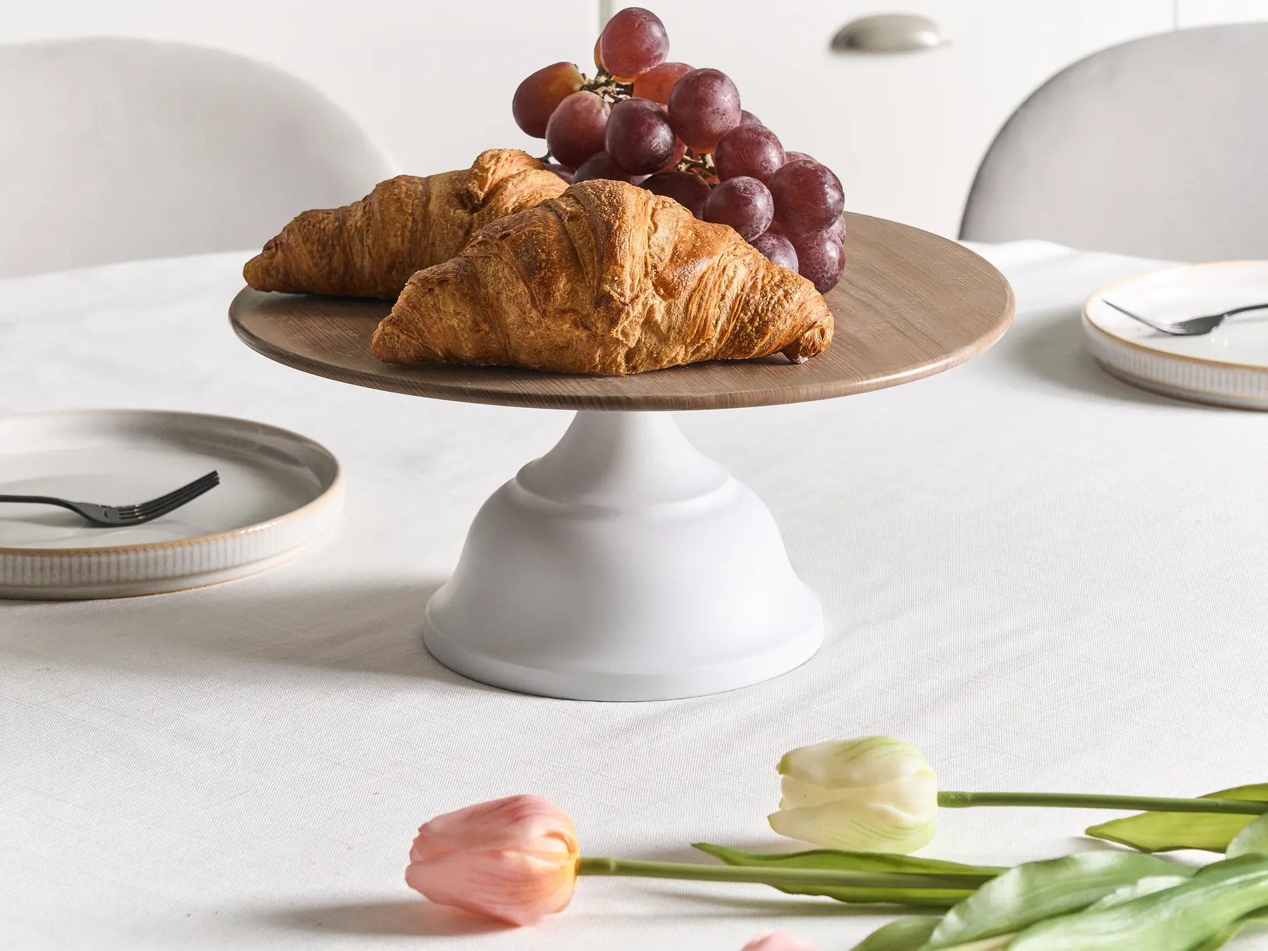 Tortenplatte BRIOCHE Metall Weiß_967069
