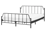 Bett mit Lattenrost Metall MAURESSAC 160 x 200 cm Schwarz_897378