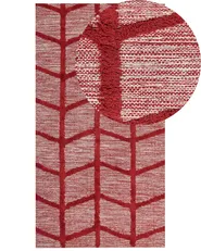 Teppich SIVAS Rot 80 x 150 cm Baumwolle_839708