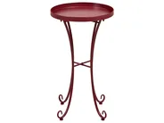 Outdoor Beistelltisch CAVINIA 40 cm 40 cm Metall Burgunderrot_1016319