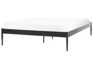Bett mit Lattenrost Metall VAURS 160 x 200 cm Schwarz_827930