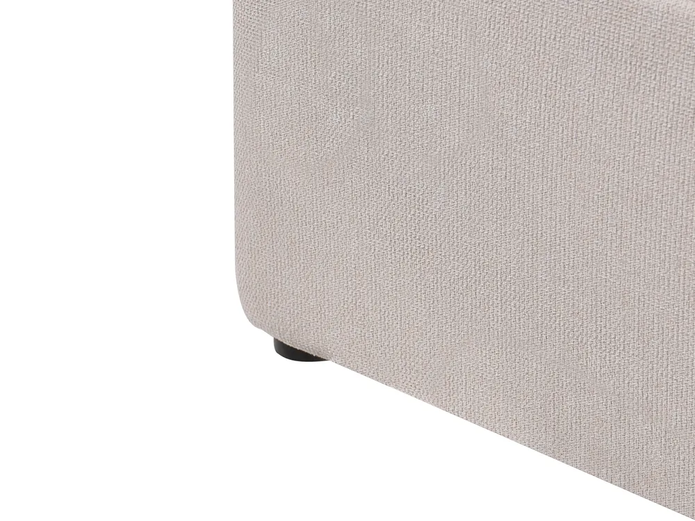 Bett mit Stauraum QUIBERON Stoff Beige 160 x 200 cm_1023360